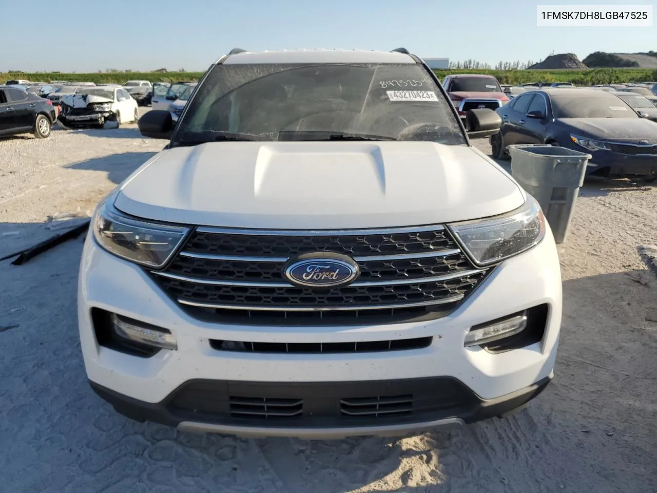 2020 Ford Explorer Xlt VIN: 1FMSK7DH8LGB47525 Lot: 43270423