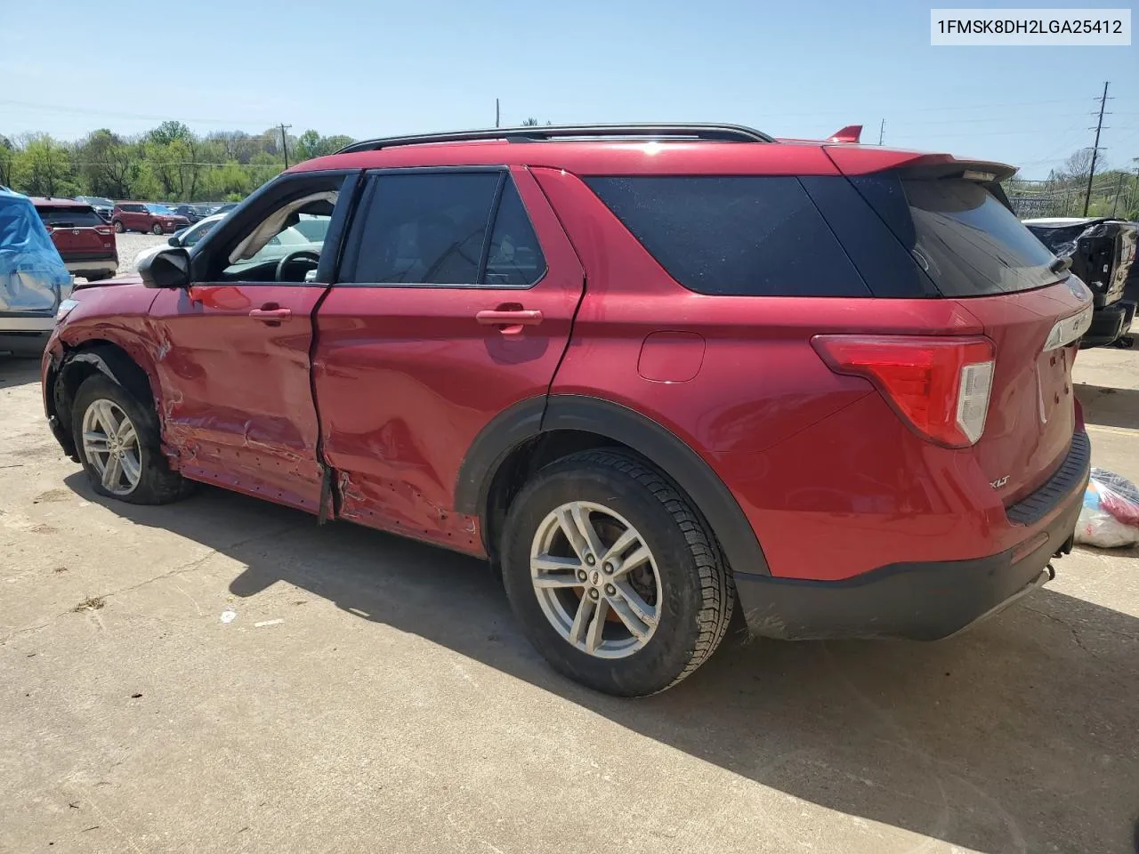 2020 Ford Explorer Xlt VIN: 1FMSK8DH2LGA25412 Lot: 50248804