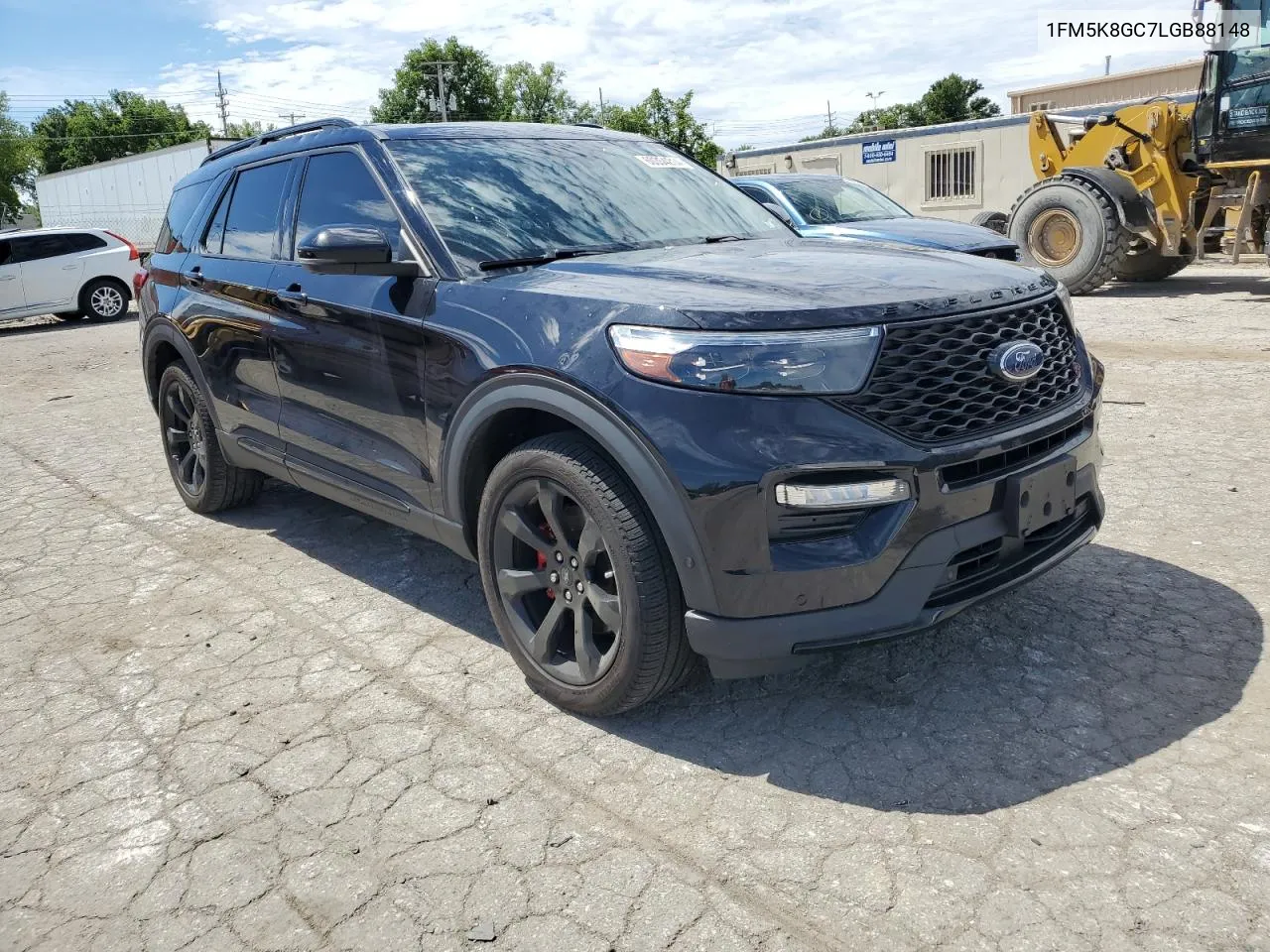 2020 Ford Explorer St VIN: 1FM5K8GC7LGB88148 Lot: 60354214