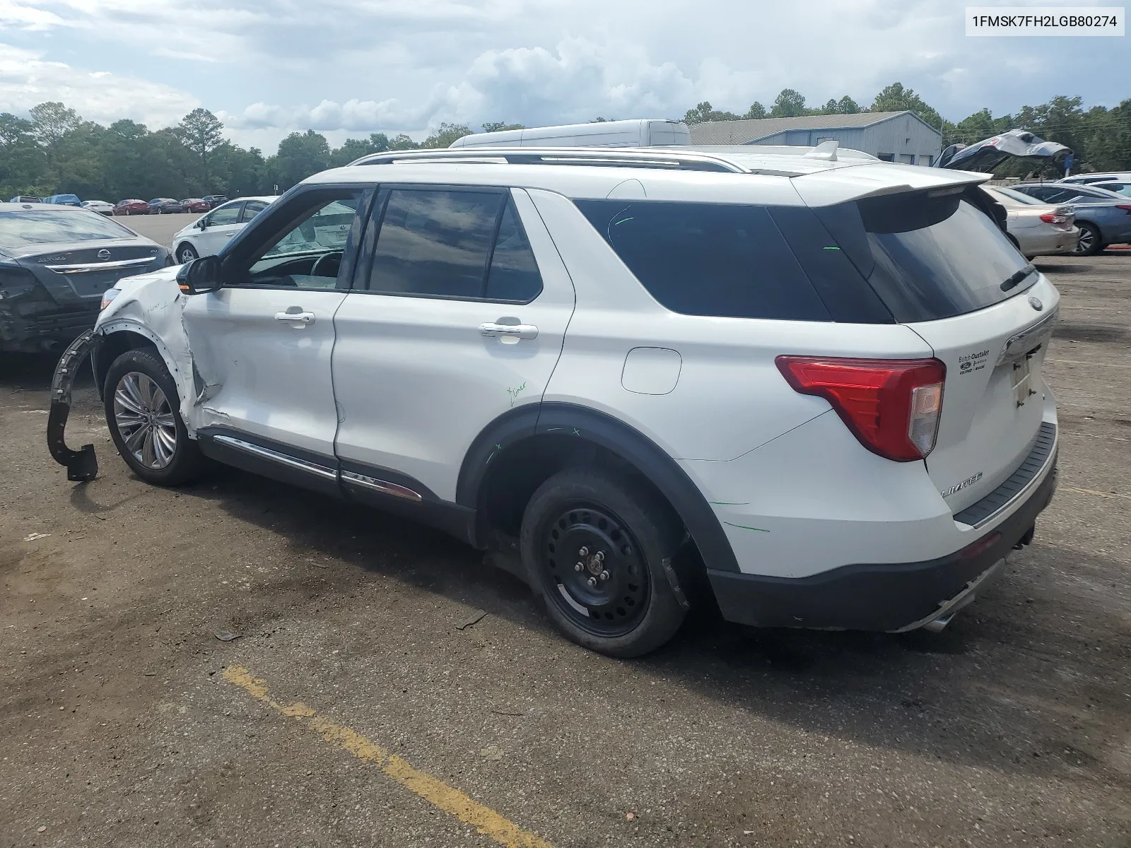 2020 Ford Explorer Limited VIN: 1FMSK7FH2LGB80274 Lot: 61166174