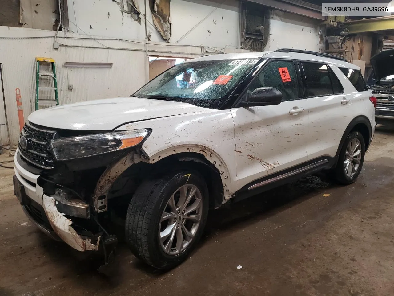 2020 Ford Explorer Xlt VIN: 1FMSK8DH9LGA39596 Lot: 61211164