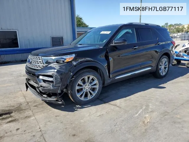 2020 Ford Explorer Limited VIN: 1FMSK8FH7LGB77117 Lot: 61392024