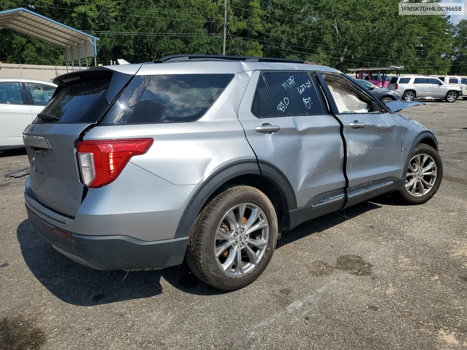 2020 Ford Explorer Xlt VIN: 1FMSK7DH4LGC96658 Lot: 61430944