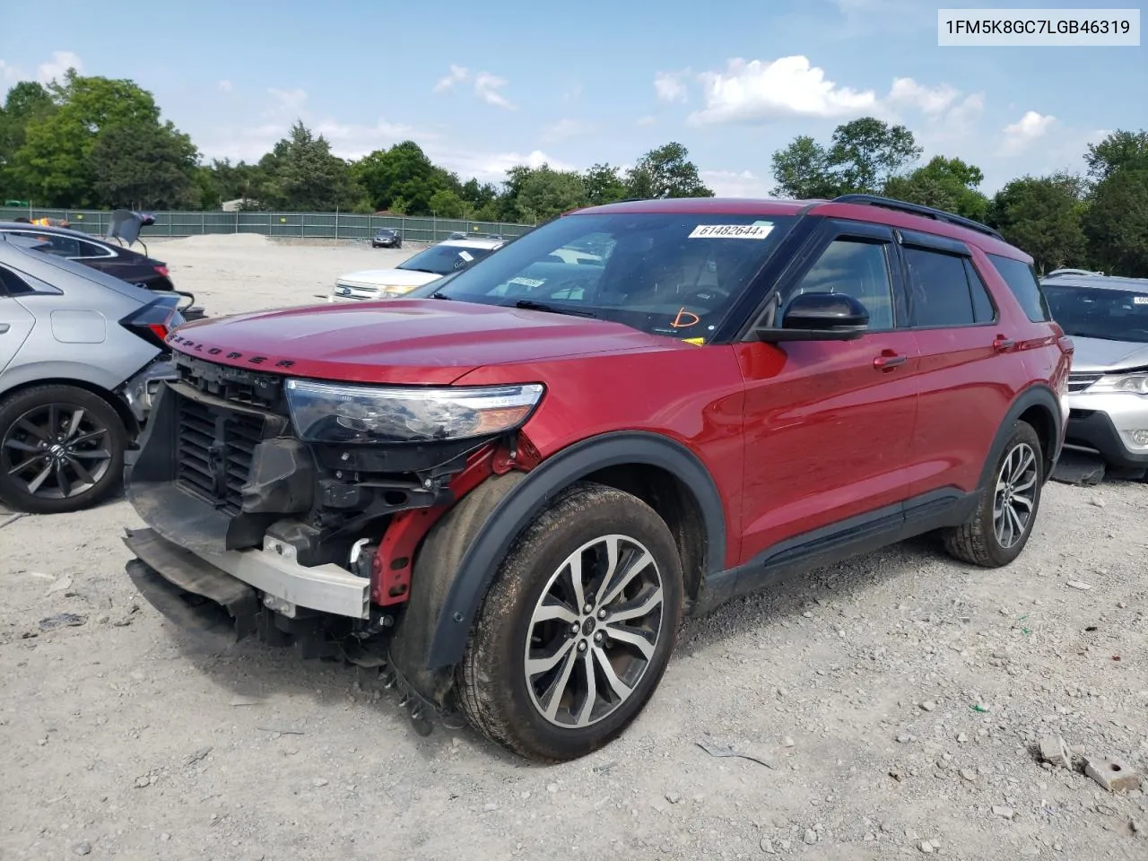 2020 Ford Explorer St VIN: 1FM5K8GC7LGB46319 Lot: 61482644