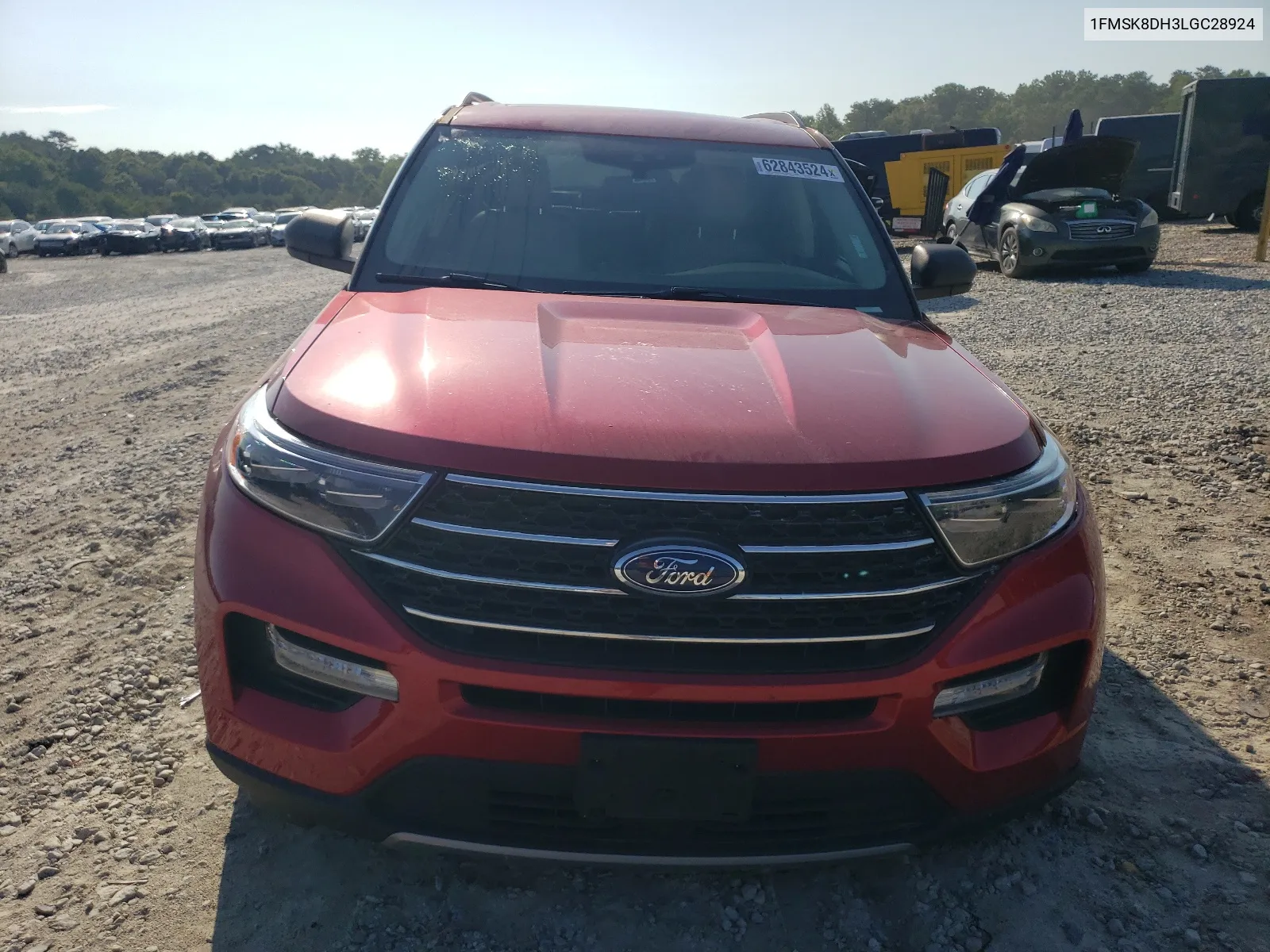 2020 Ford Explorer Xlt VIN: 1FMSK8DH3LGC28924 Lot: 62843524