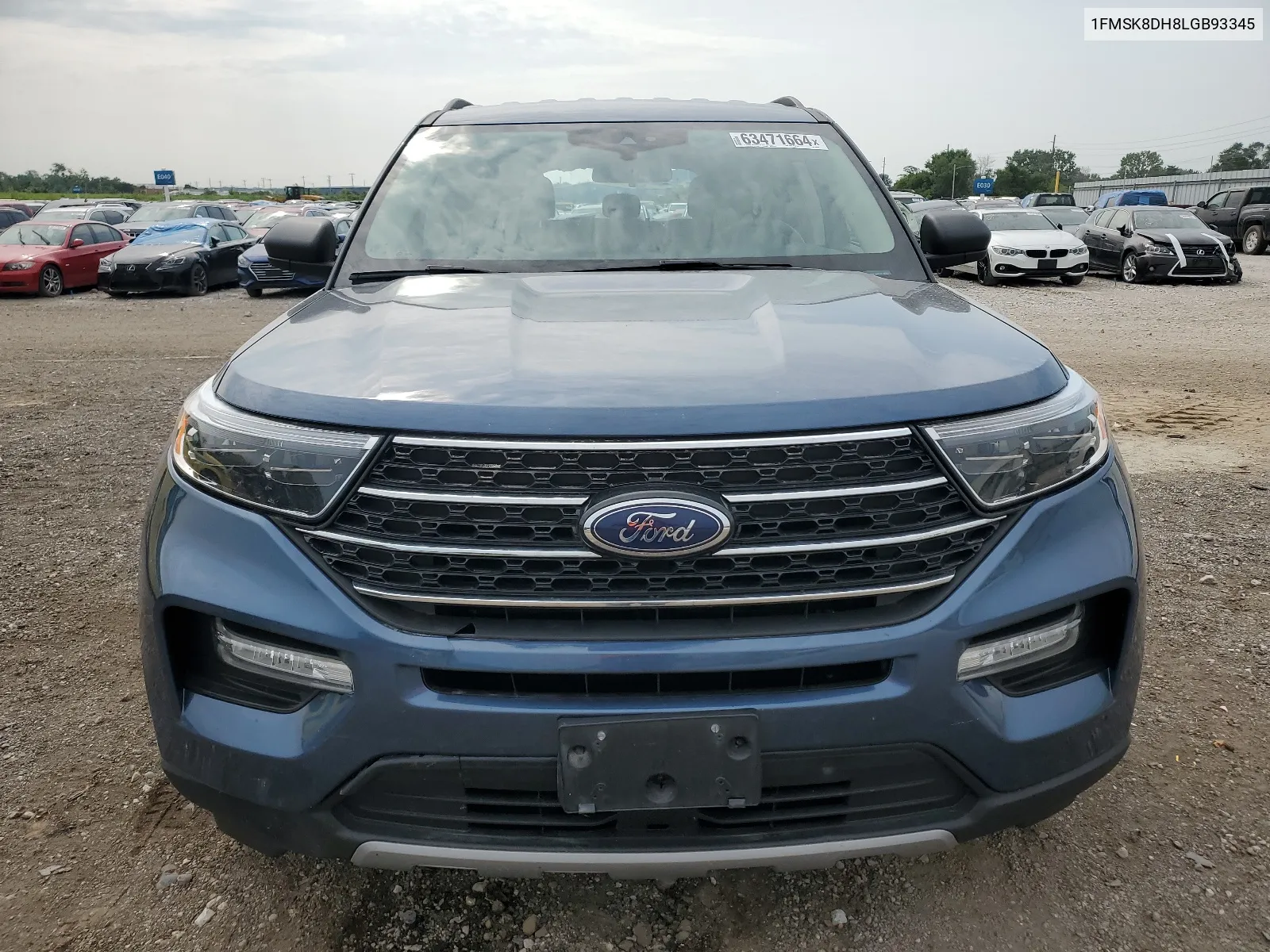 1FMSK8DH8LGB93345 2020 Ford Explorer Xlt