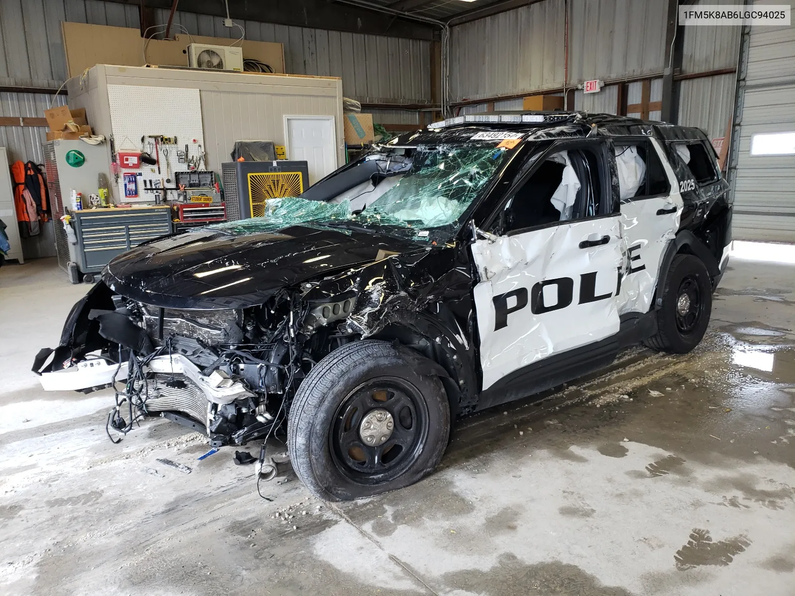 2020 Ford Explorer Police Interceptor VIN: 1FM5K8AB6LGC94025 Lot: 64490944