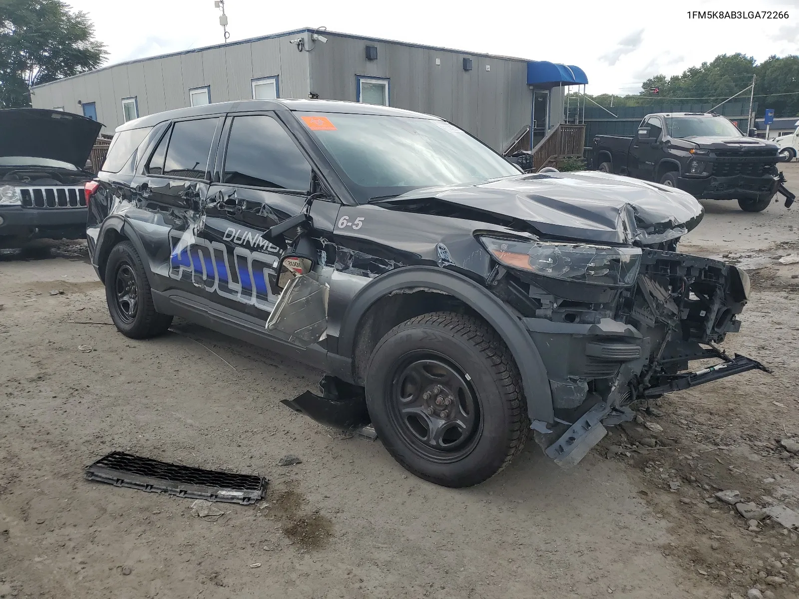 2020 Ford Explorer Police Interceptor VIN: 1FM5K8AB3LGA72266 Lot: 66044254