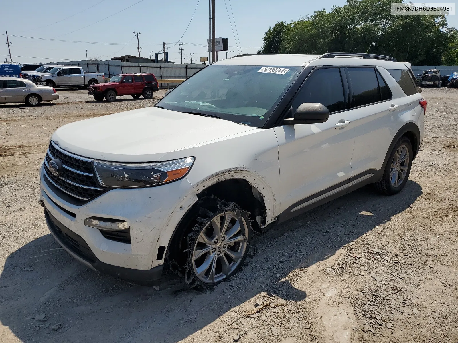 2020 Ford Explorer Xlt VIN: 1FMSK7DH6LGB04981 Lot: 66169364