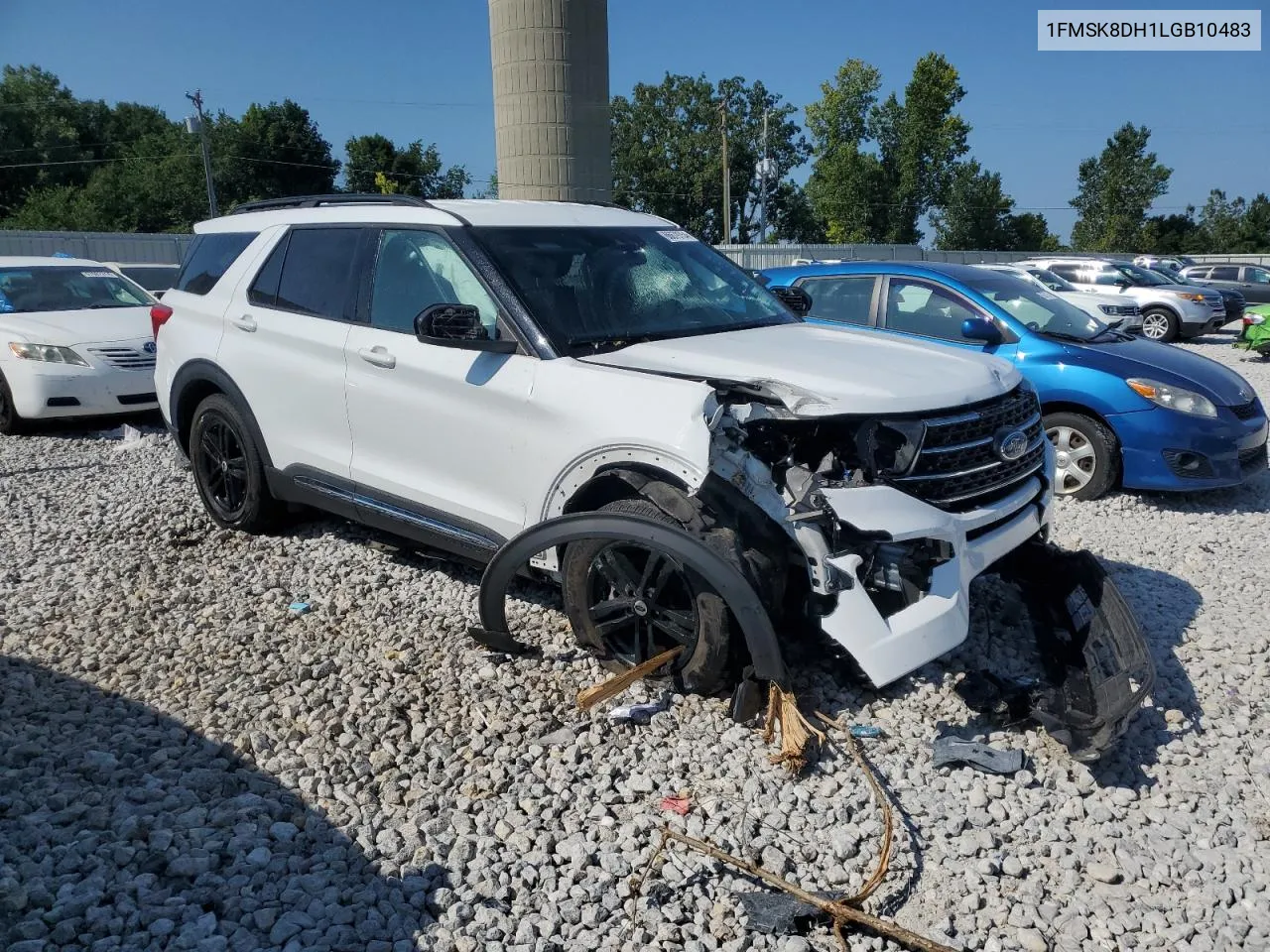 2020 Ford Explorer Xlt VIN: 1FMSK8DH1LGB10483 Lot: 66679754