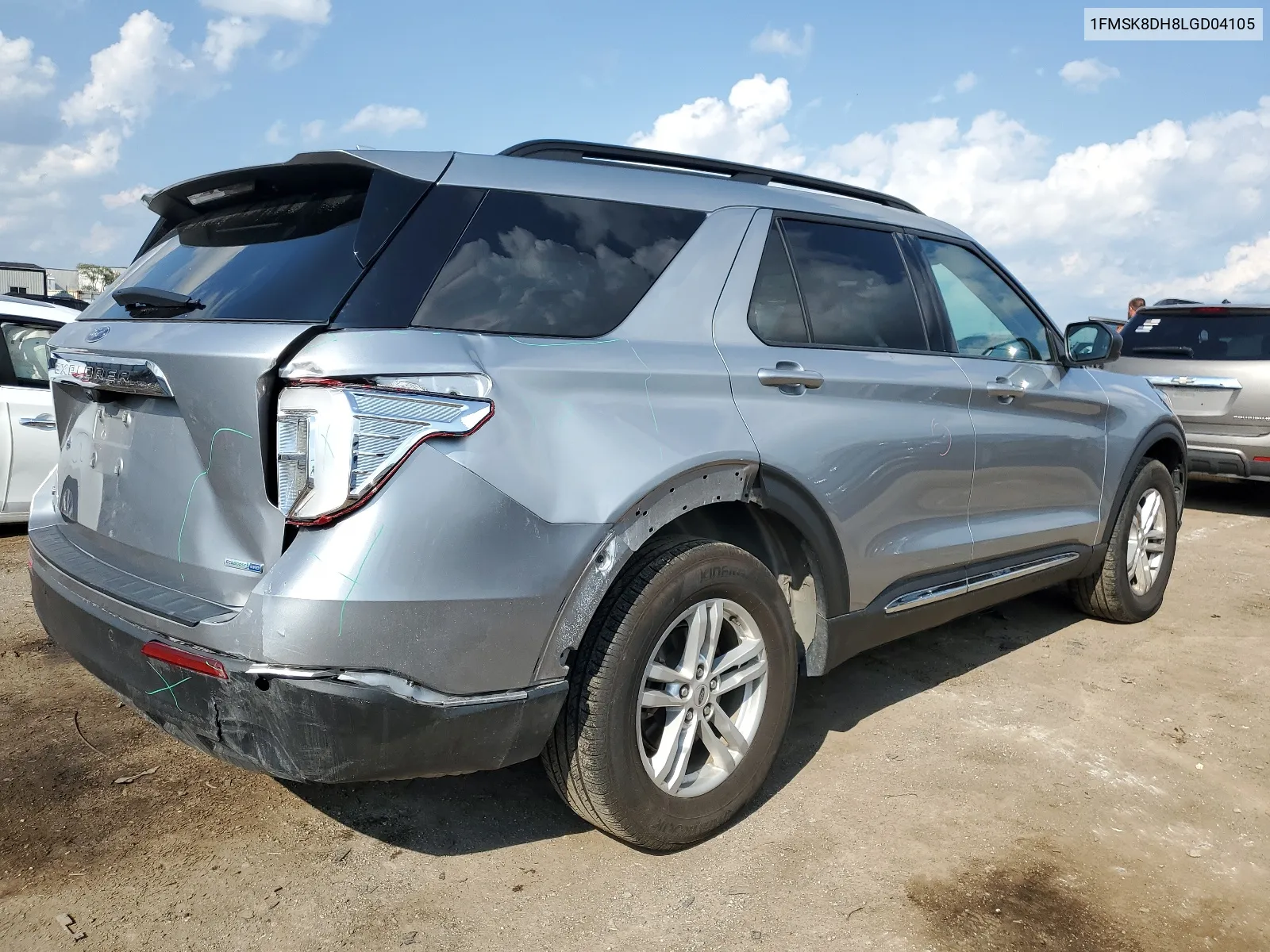 2020 Ford Explorer Xlt VIN: 1FMSK8DH8LGD04105 Lot: 66855984