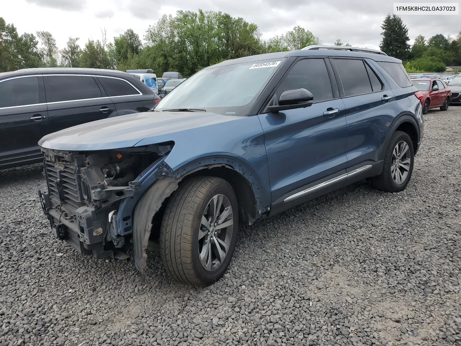 2020 Ford Explorer Platinum VIN: 1FM5K8HC2LGA37023 Lot: 66954574