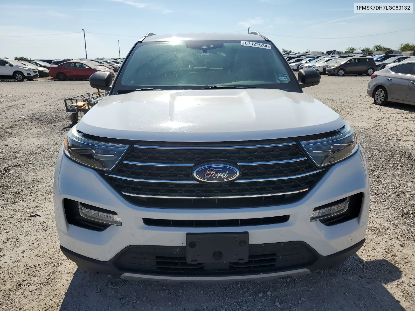 2020 Ford Explorer Xlt VIN: 1FMSK7DH7LGC80132 Lot: 67122534