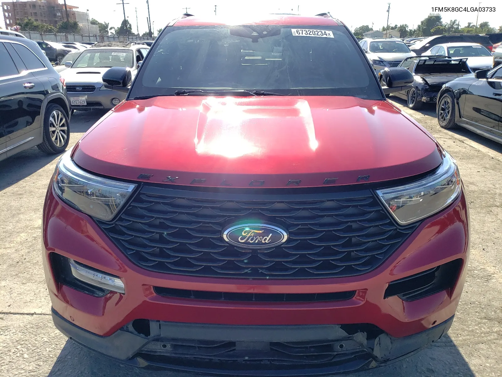 2020 Ford Explorer St VIN: 1FM5K8GC4LGA03733 Lot: 67320234