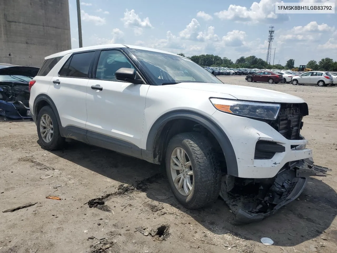 2020 Ford Explorer VIN: 1FMSK8BH1LGB83792 Lot: 67385294