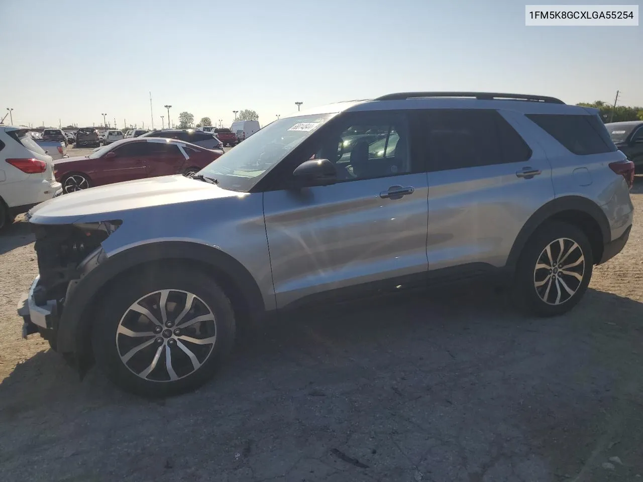 2020 Ford Explorer St VIN: 1FM5K8GCXLGA55254 Lot: 68014844