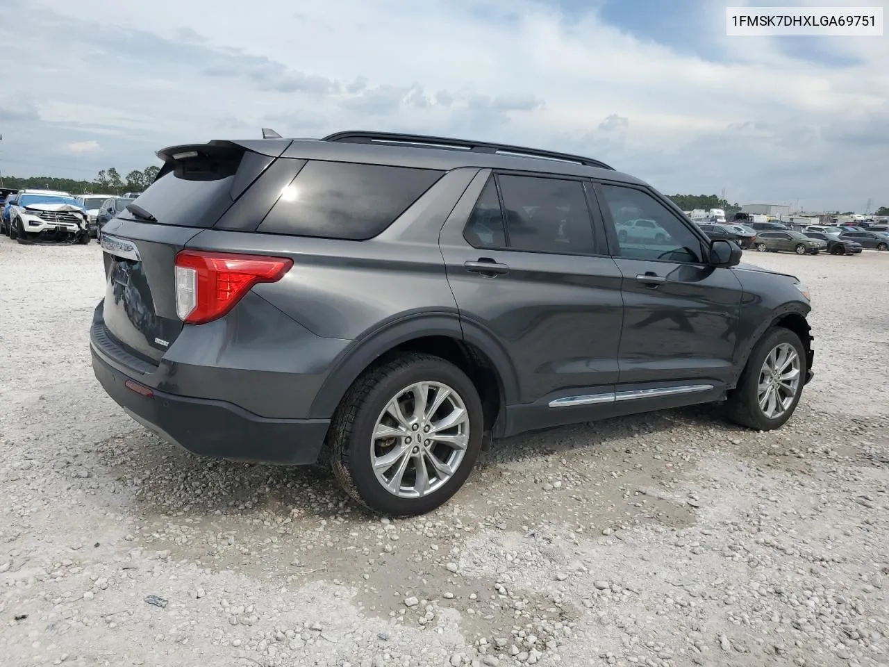 2020 Ford Explorer Xlt VIN: 1FMSK7DHXLGA69751 Lot: 68997774