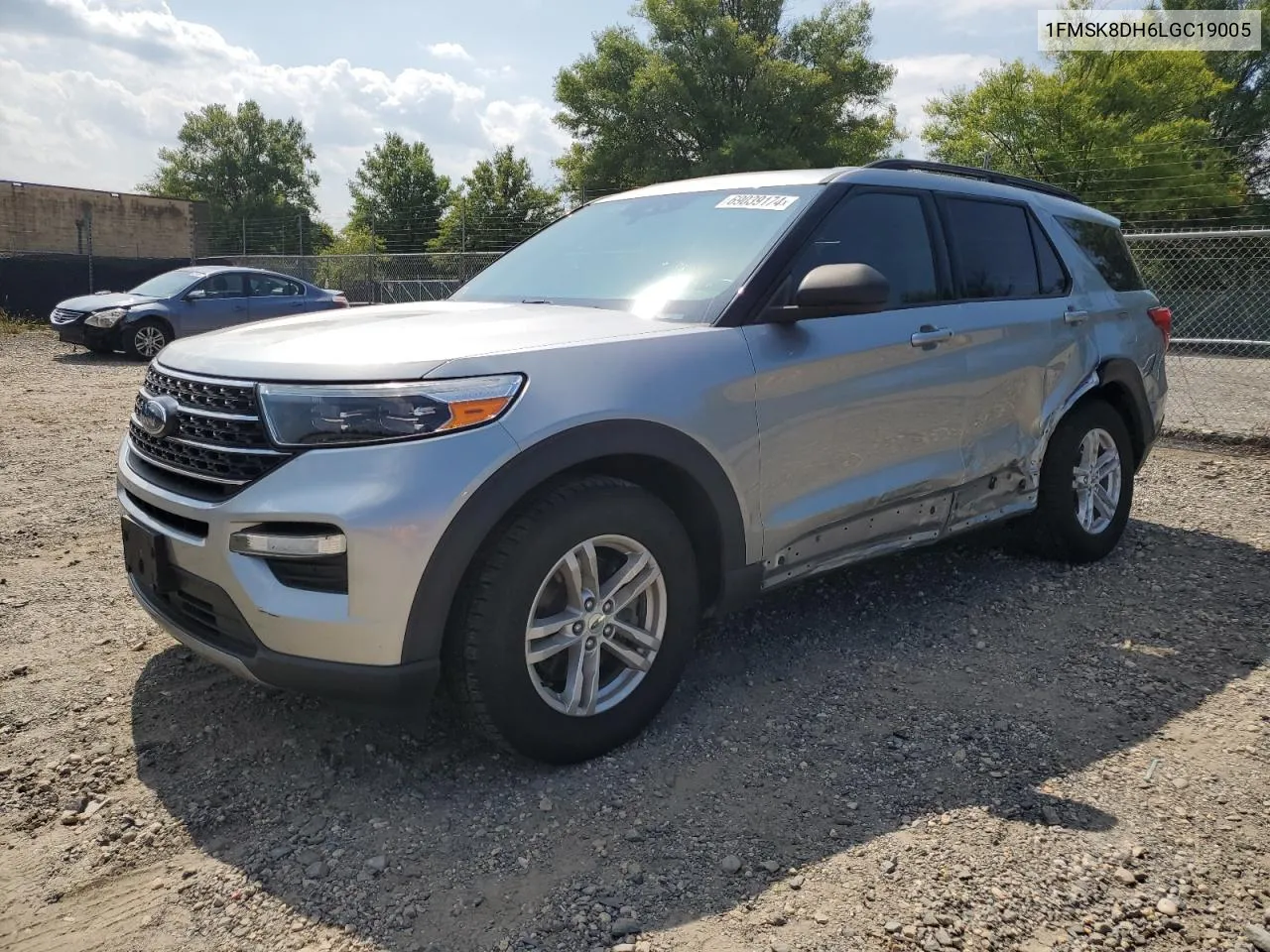 2020 Ford Explorer Xlt VIN: 1FMSK8DH6LGC19005 Lot: 69039174