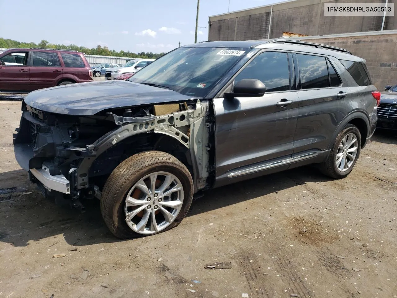 2020 Ford Explorer Xlt VIN: 1FMSK8DH9LGA56513 Lot: 69082974