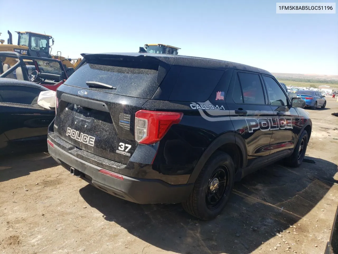 2020 Ford Explorer Police Interceptor VIN: 1FM5K8AB5LGC51196 Lot: 70822144