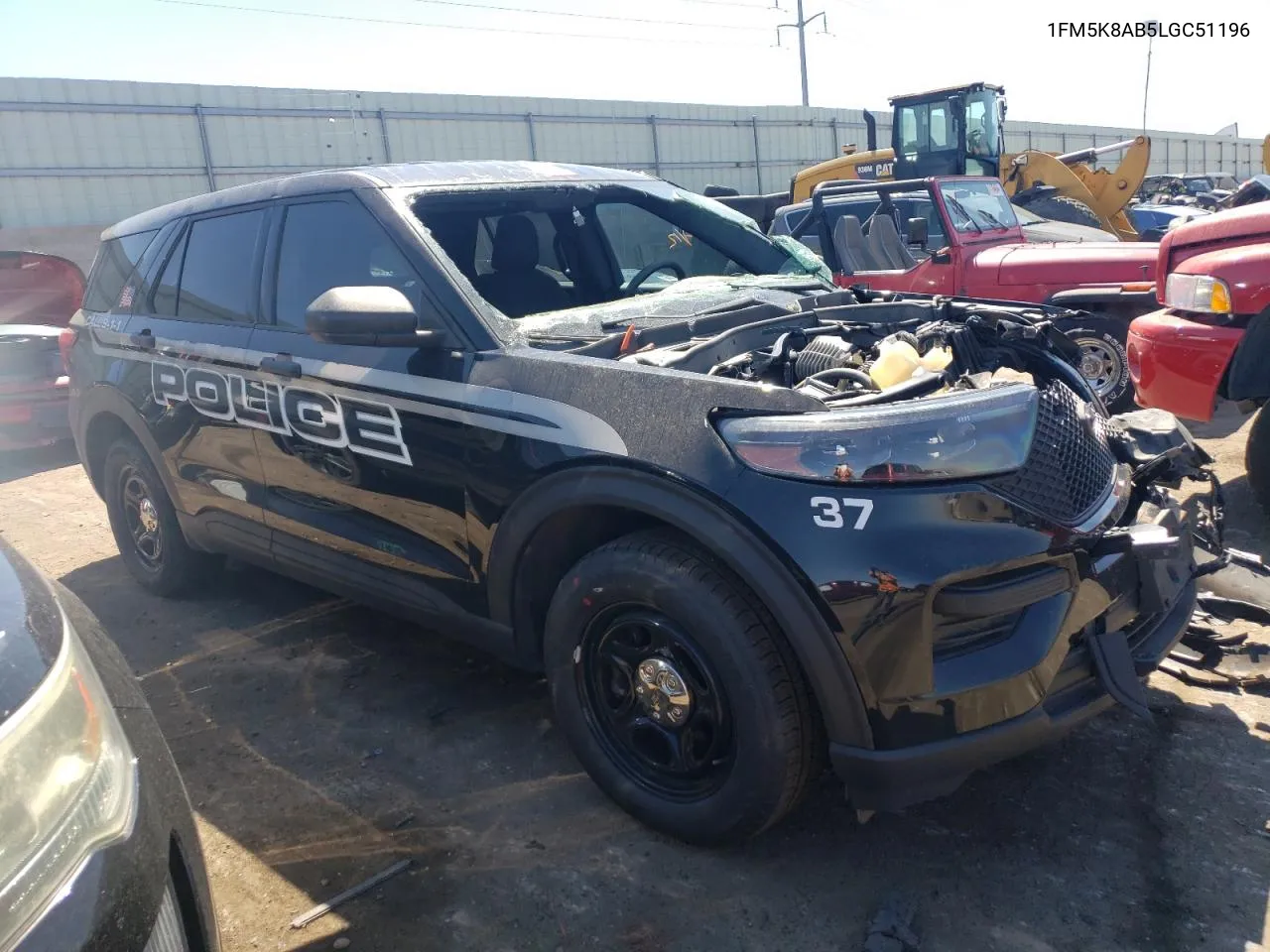 2020 Ford Explorer Police Interceptor VIN: 1FM5K8AB5LGC51196 Lot: 70822144