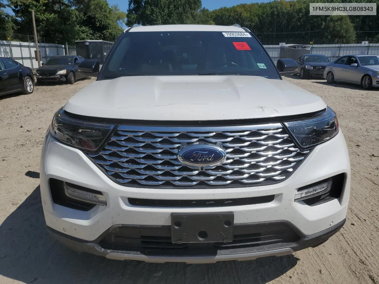 1FM5K8HC3LGB08343 2020 Ford Explorer Platinum