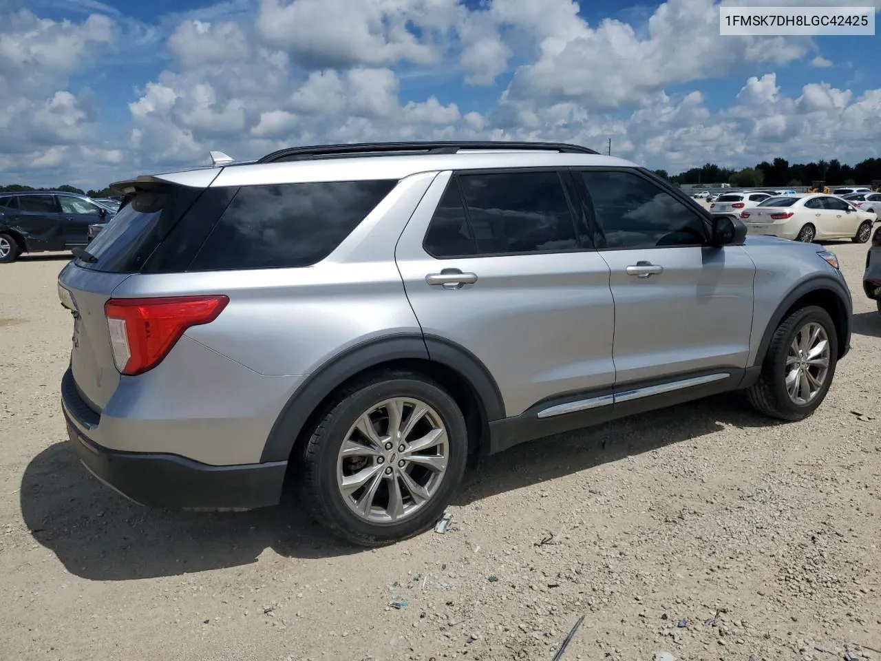 2020 Ford Explorer Xlt VIN: 1FMSK7DH8LGC42425 Lot: 71149974