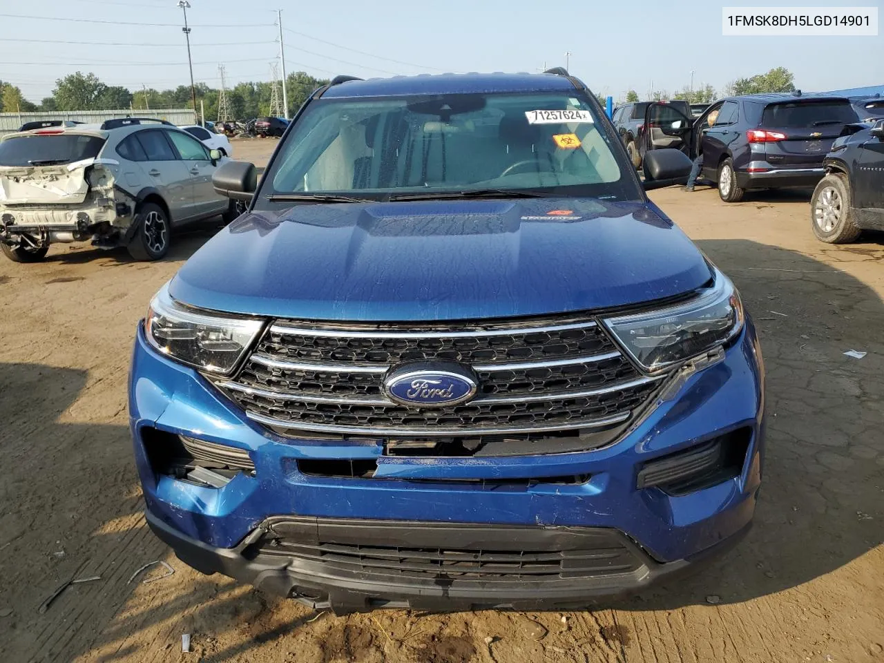 2020 Ford Explorer Xlt VIN: 1FMSK8DH5LGD14901 Lot: 71257624