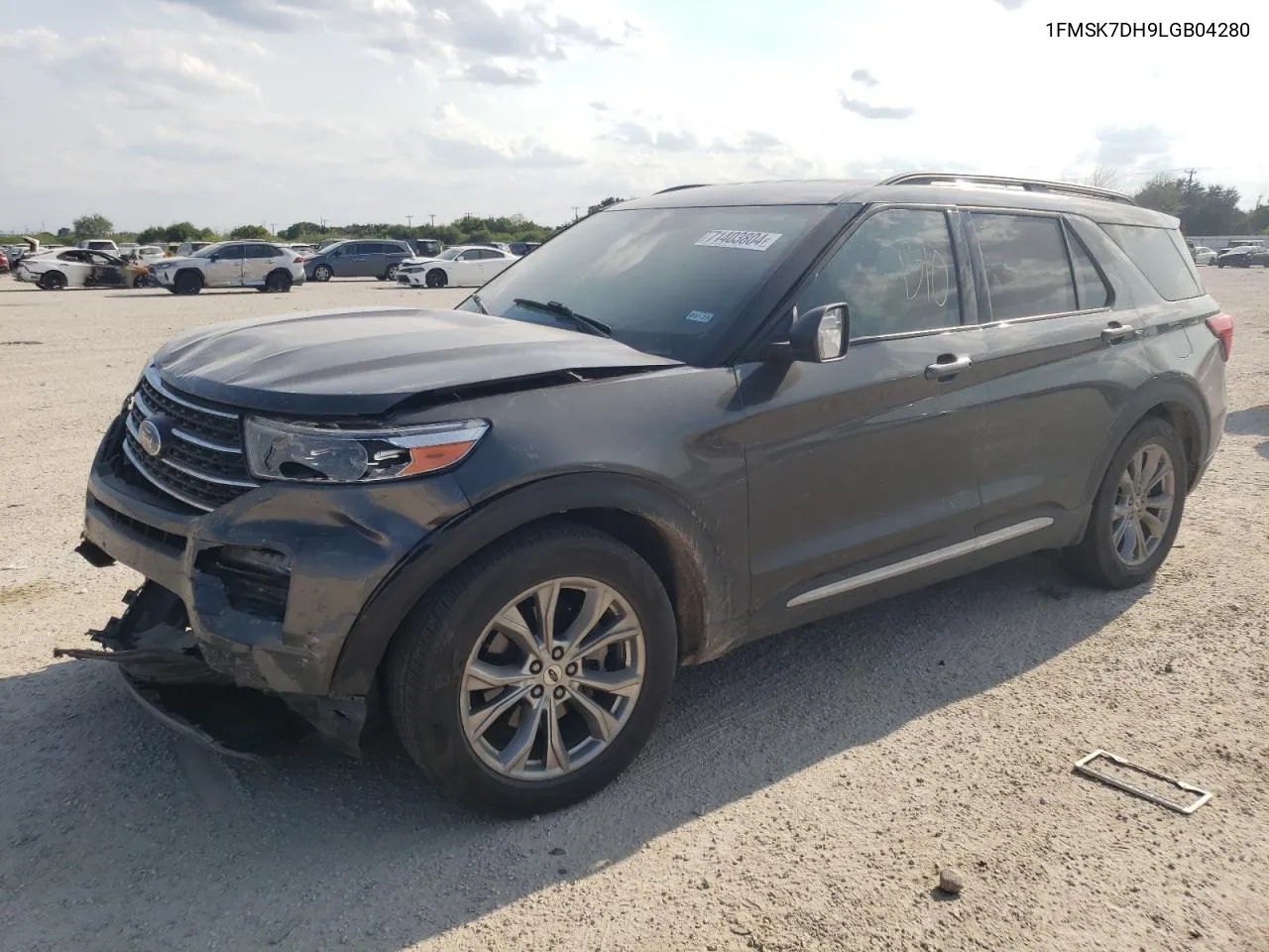 2020 Ford Explorer Xlt VIN: 1FMSK7DH9LGB04280 Lot: 71403804