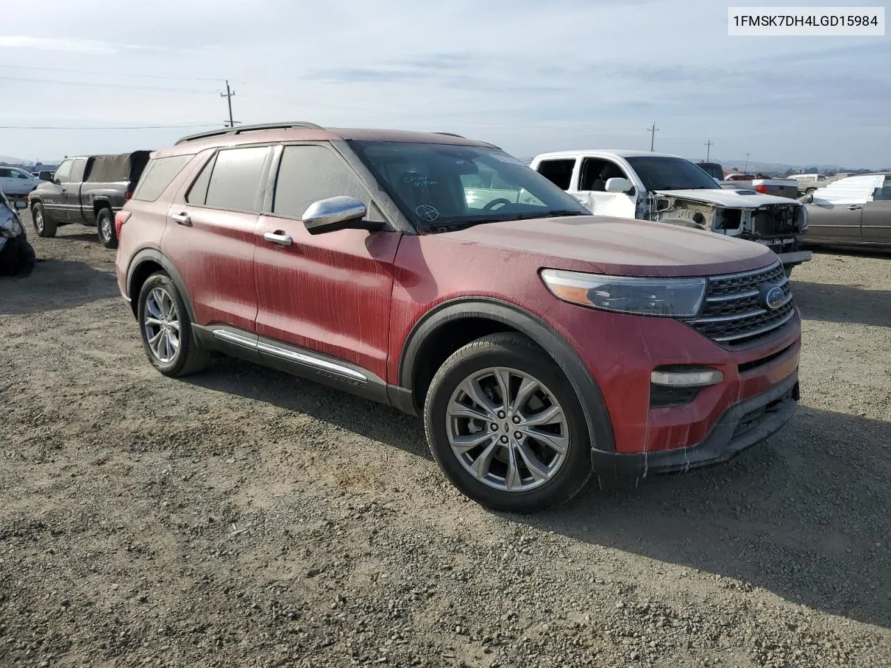 1FMSK7DH4LGD15984 2020 Ford Explorer Xlt