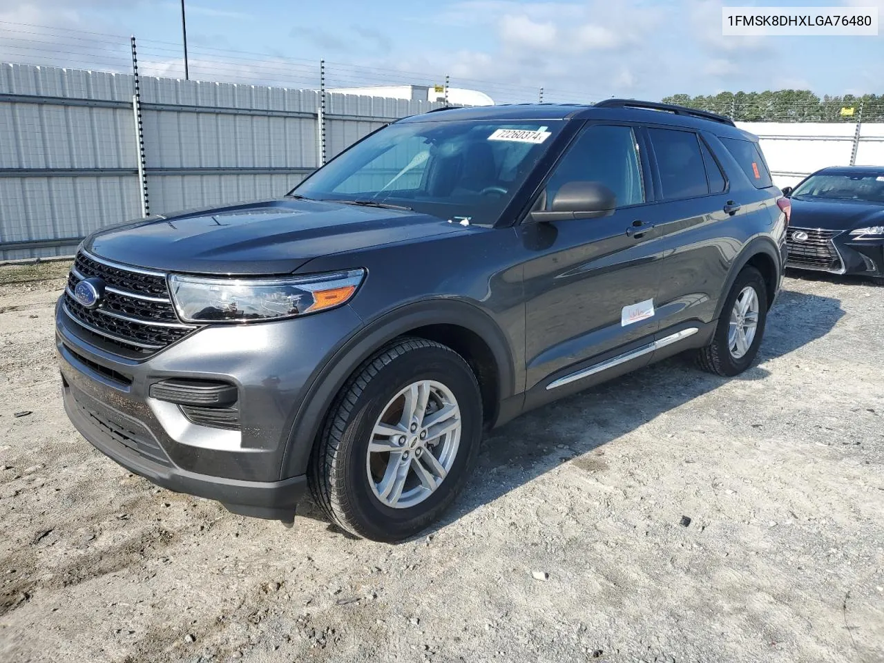 2020 Ford Explorer Xlt VIN: 1FMSK8DHXLGA76480 Lot: 72260374