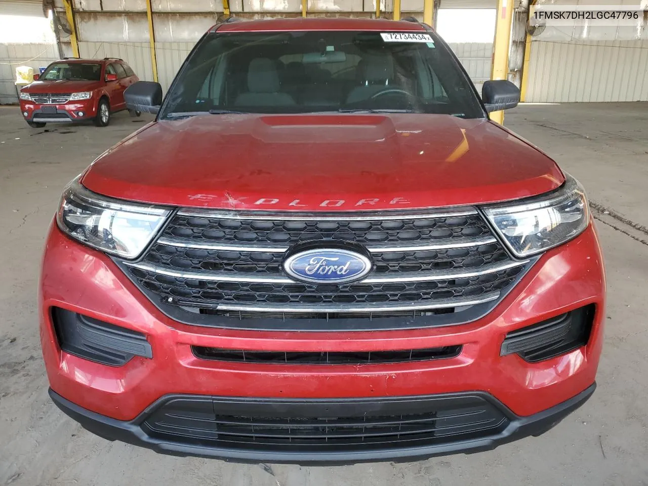 2020 Ford Explorer Xlt VIN: 1FMSK7DH2LGC47796 Lot: 72734434