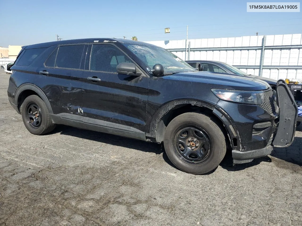 2020 Ford Explorer Police Interceptor VIN: 1FM5K8AB7LGA19005 Lot: 72753654