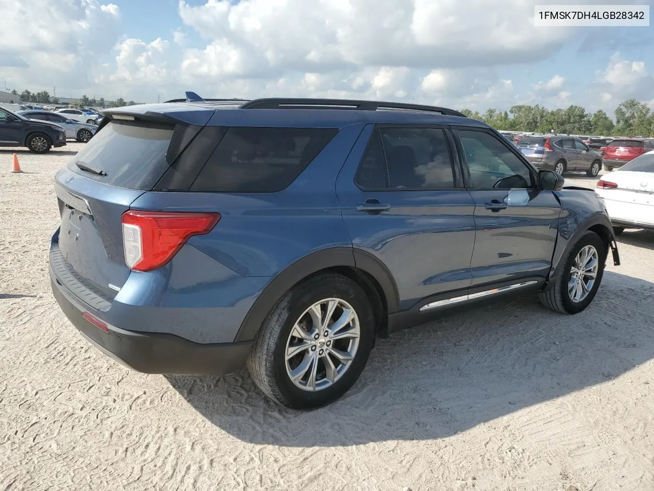 2020 Ford Explorer Xlt VIN: 1FMSK7DH4LGB28342 Lot: 72793884