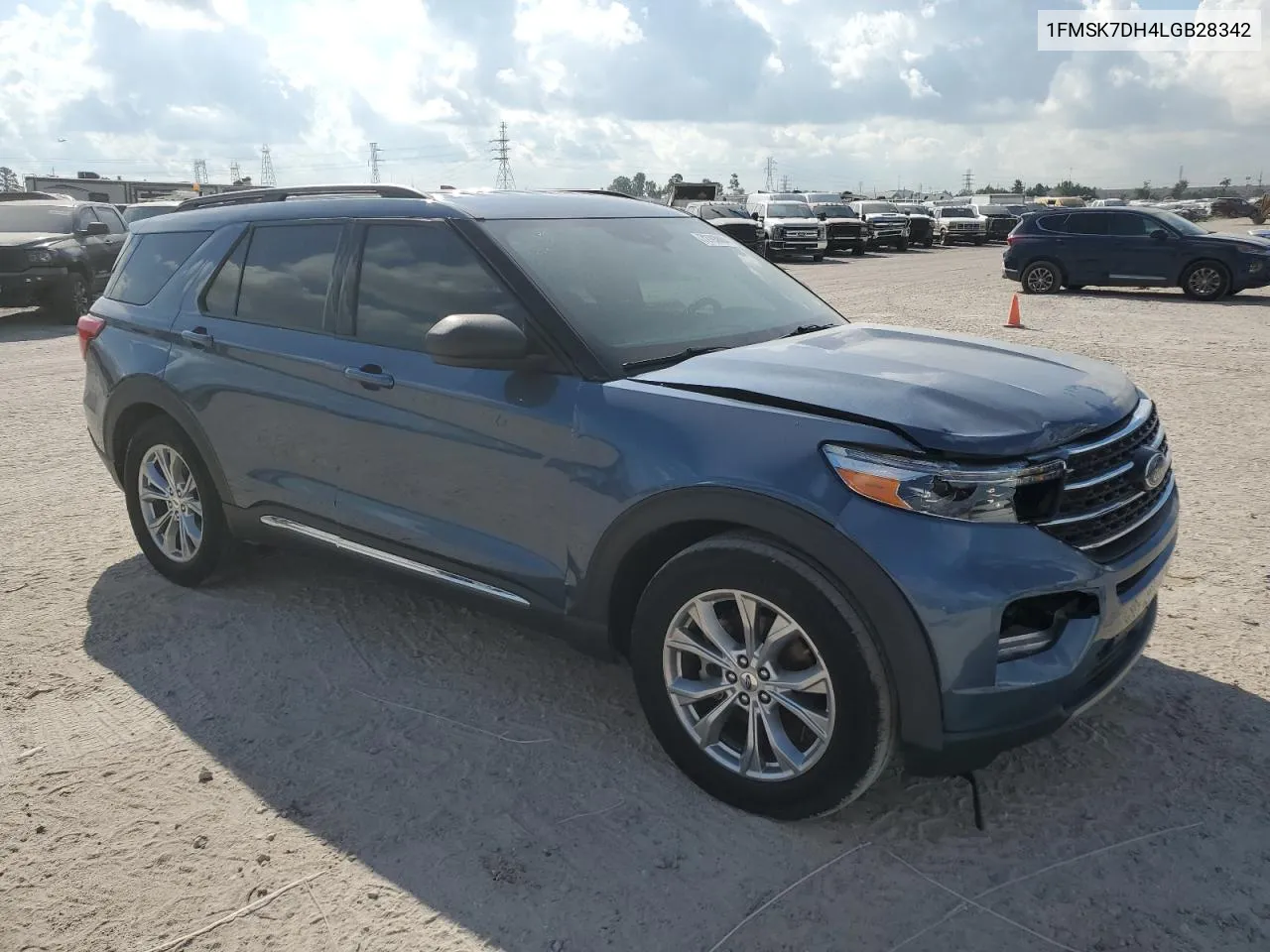 2020 Ford Explorer Xlt VIN: 1FMSK7DH4LGB28342 Lot: 72793884