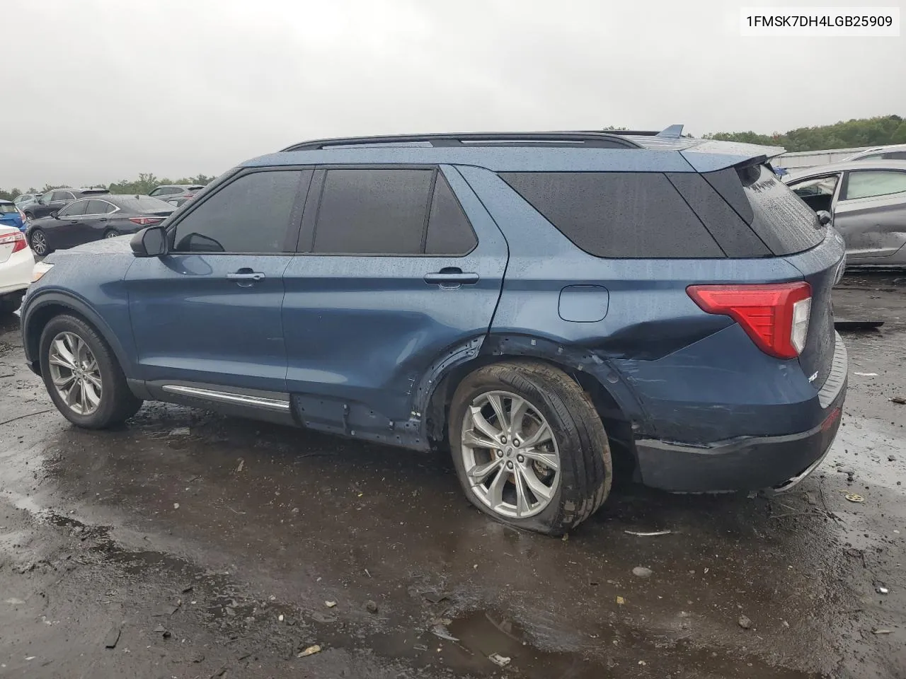 2020 Ford Explorer Xlt VIN: 1FMSK7DH4LGB25909 Lot: 72894734