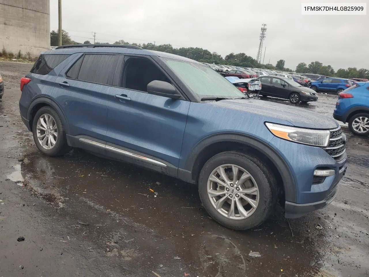 2020 Ford Explorer Xlt VIN: 1FMSK7DH4LGB25909 Lot: 72894734