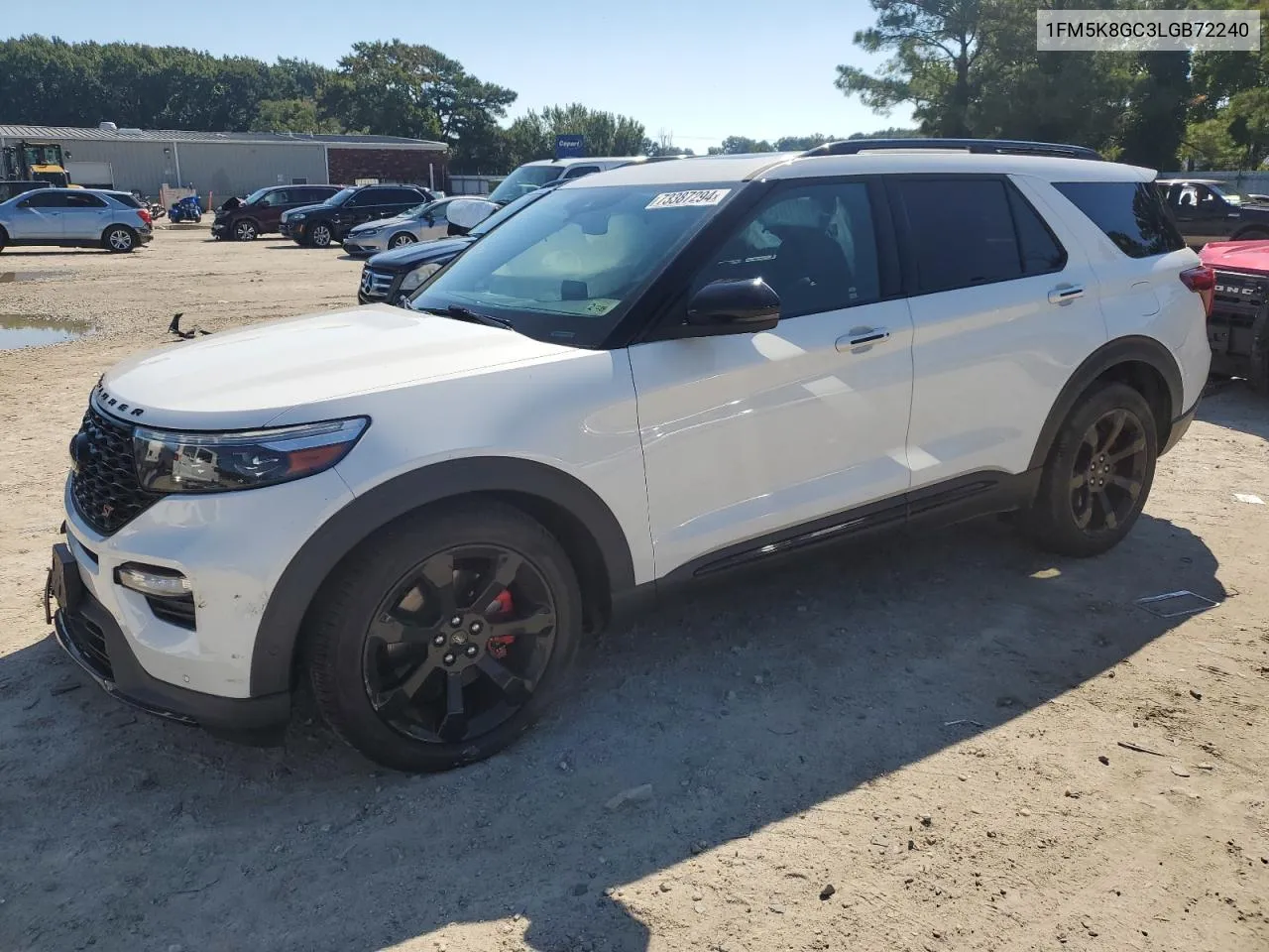 2020 Ford Explorer St VIN: 1FM5K8GC3LGB72240 Lot: 73387294