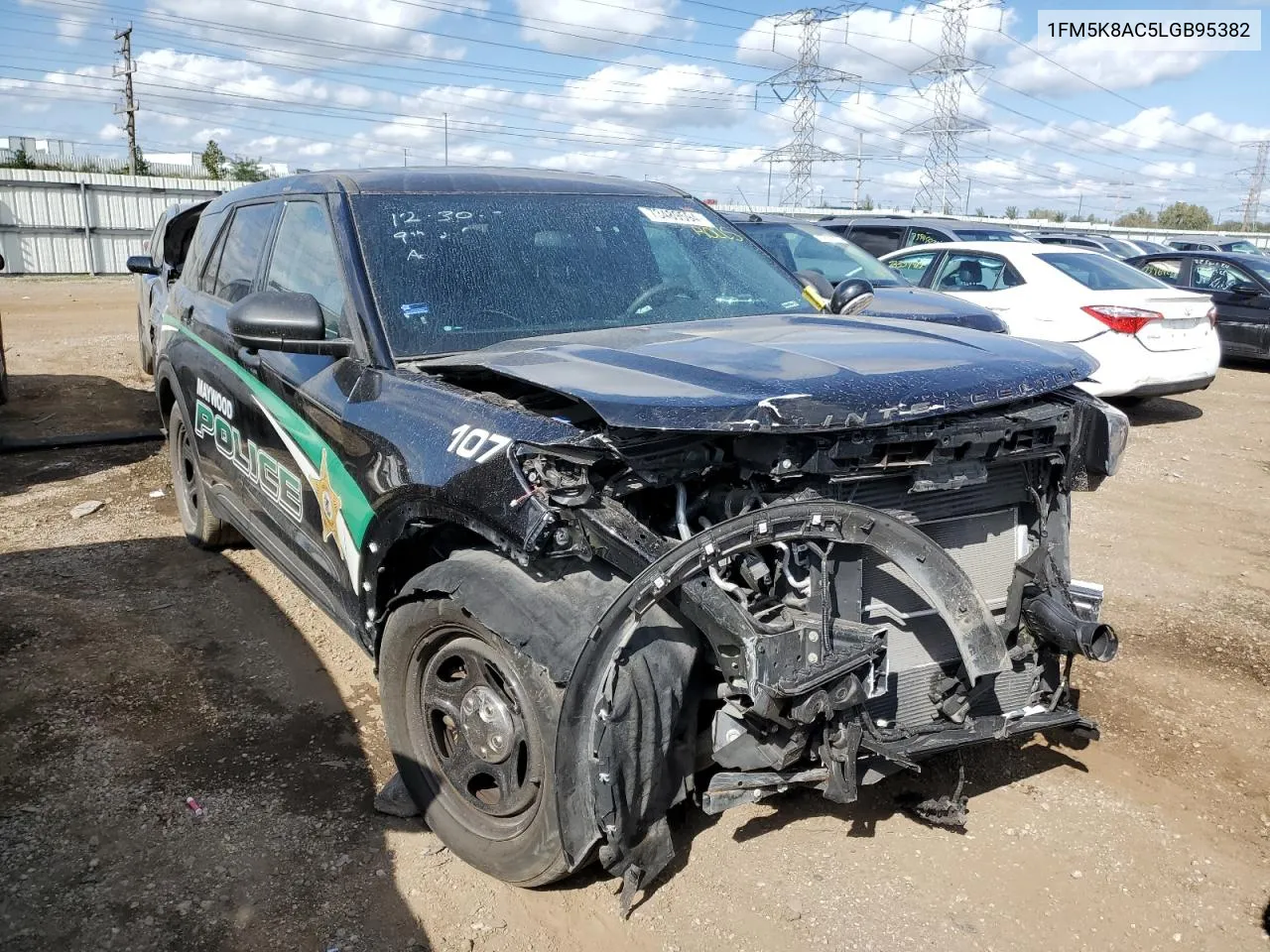 2020 Ford Explorer Police Interceptor VIN: 1FM5K8AC5LGB95382 Lot: 73489594