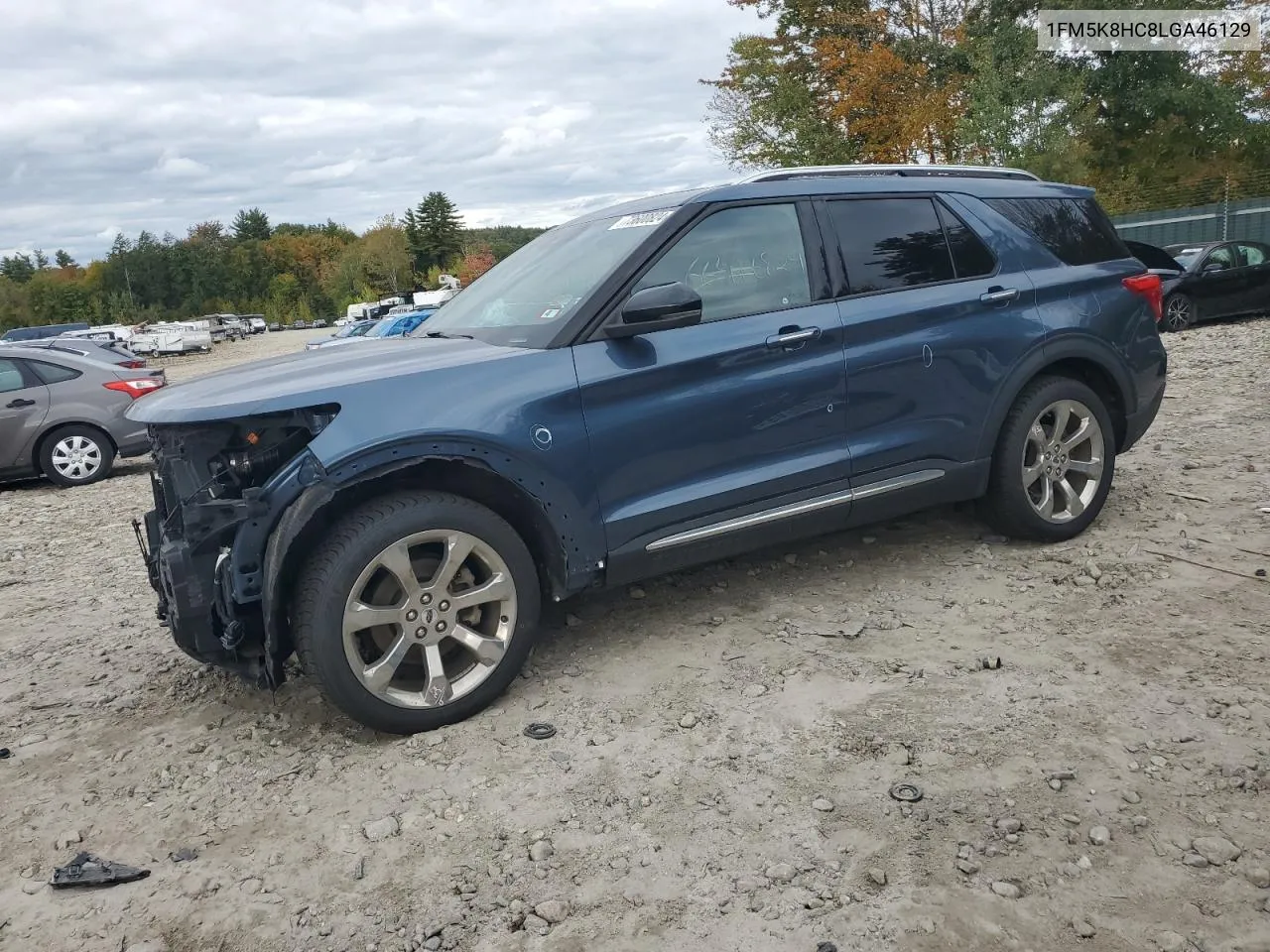 2020 Ford Explorer Platinum VIN: 1FM5K8HC8LGA46129 Lot: 73600824