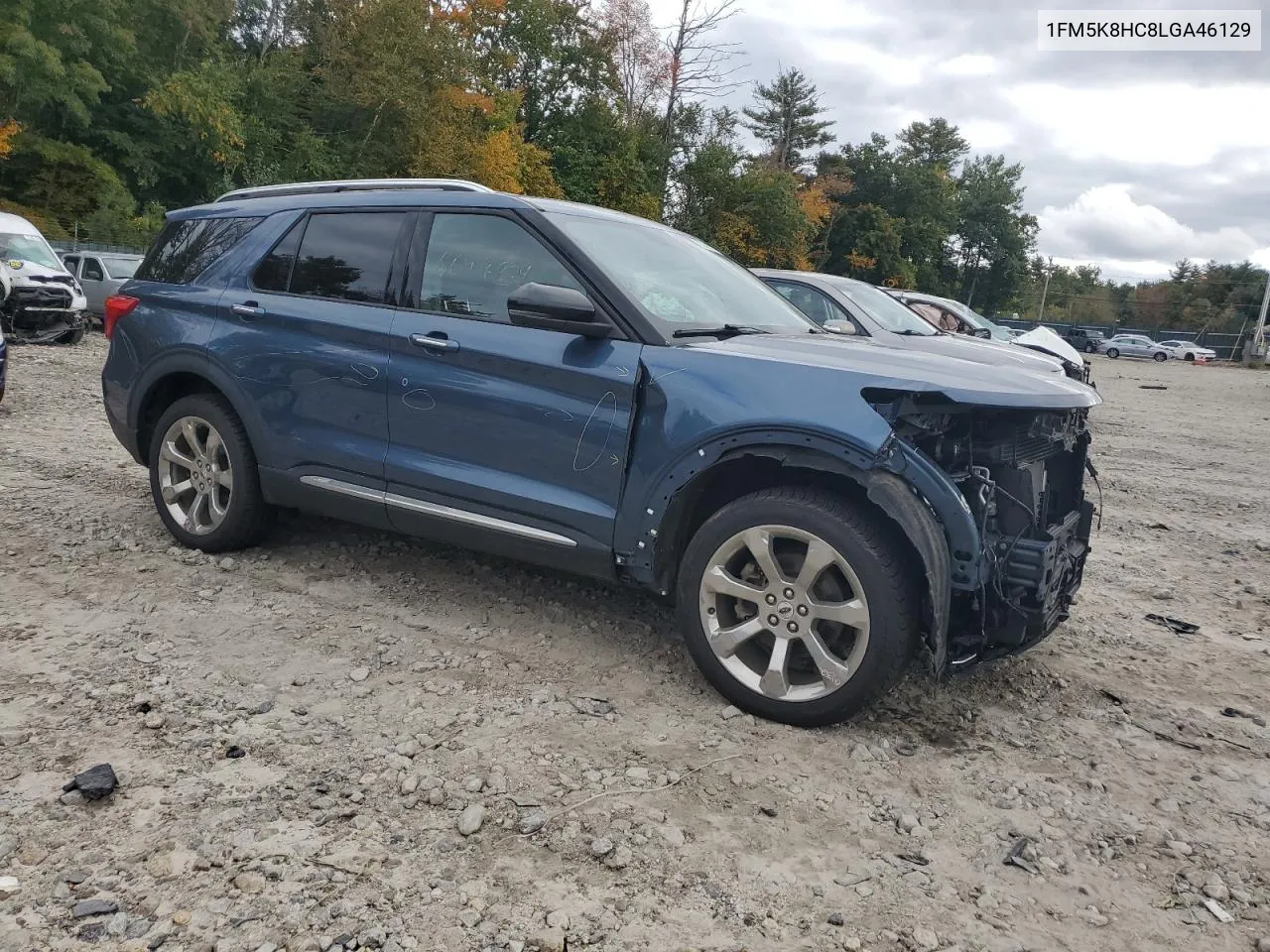 2020 Ford Explorer Platinum VIN: 1FM5K8HC8LGA46129 Lot: 73600824