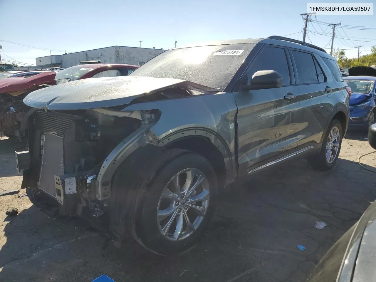 2020 Ford Explorer Xlt VIN: 1FMSK8DH7LGA59507 Lot: 73655184