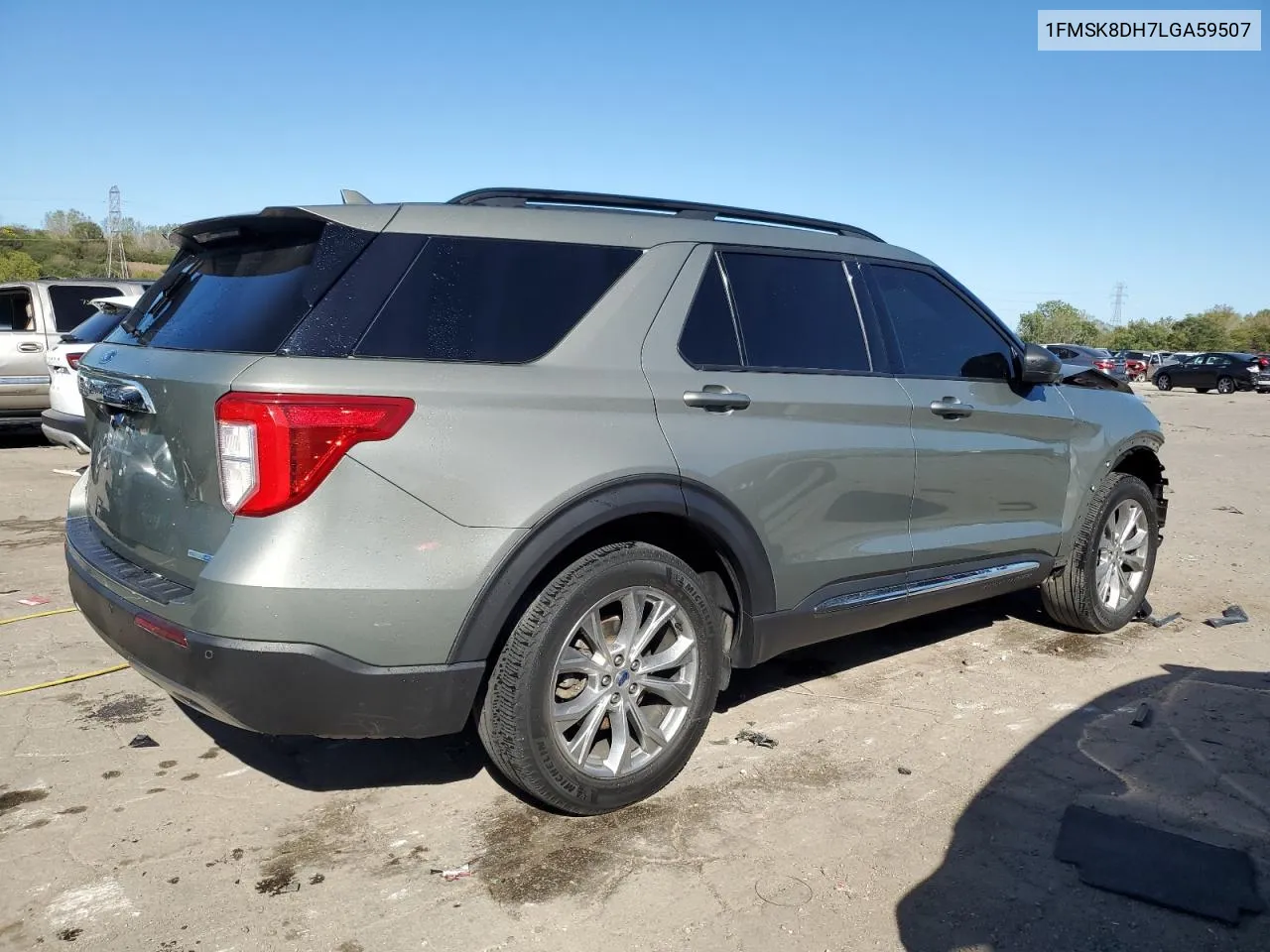 2020 Ford Explorer Xlt VIN: 1FMSK8DH7LGA59507 Lot: 73655184