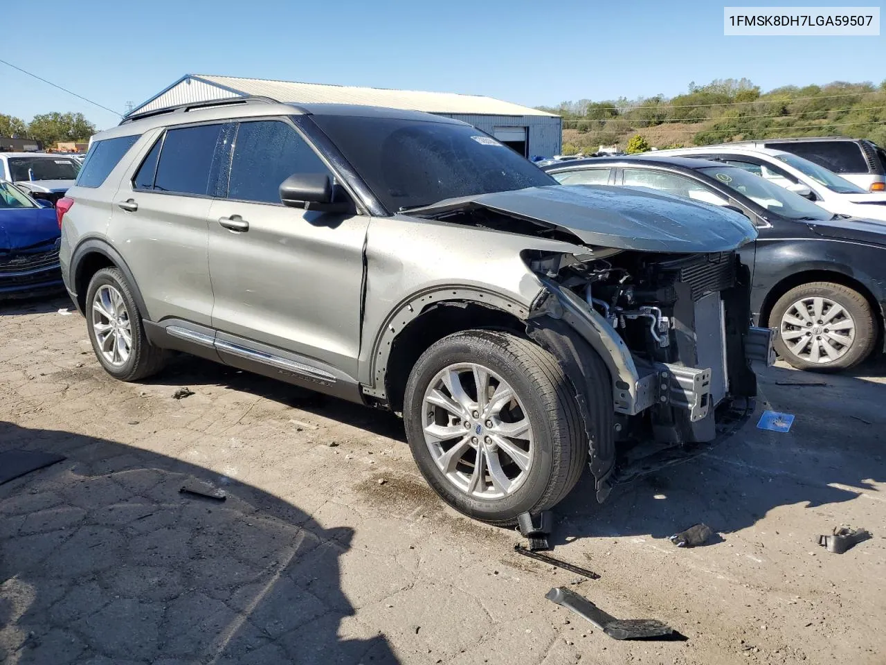 2020 Ford Explorer Xlt VIN: 1FMSK8DH7LGA59507 Lot: 73655184