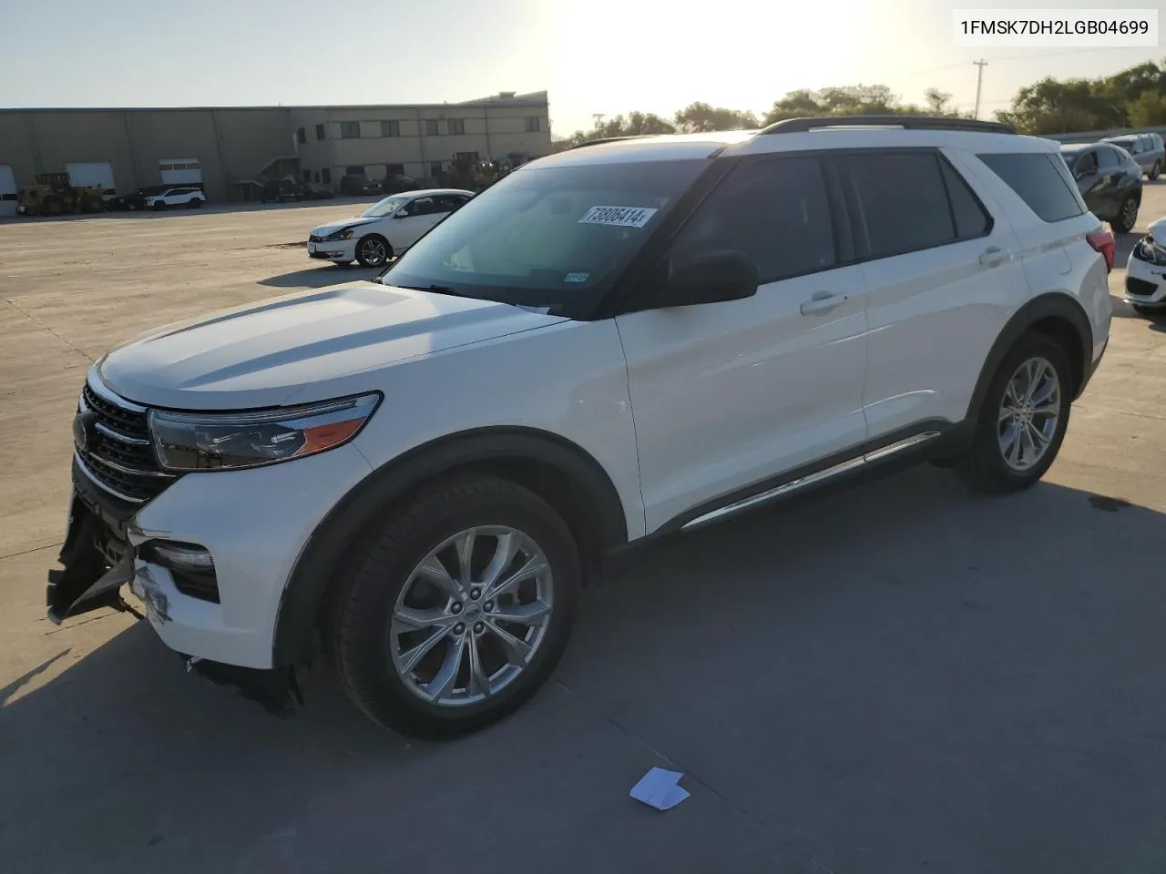 2020 Ford Explorer Xlt VIN: 1FMSK7DH2LGB04699 Lot: 73806414