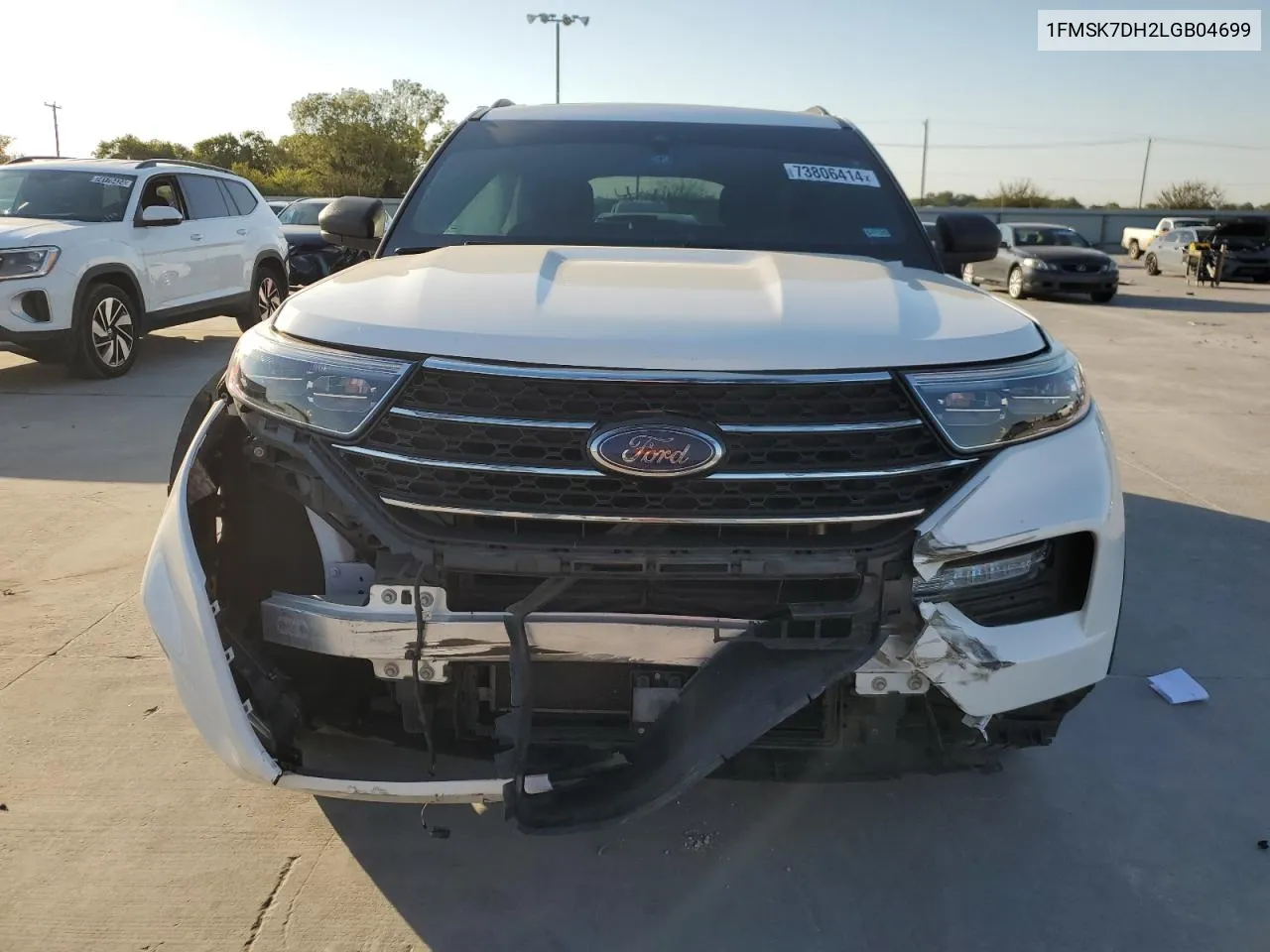 2020 Ford Explorer Xlt VIN: 1FMSK7DH2LGB04699 Lot: 73806414