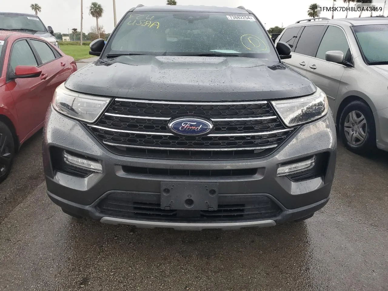 2020 Ford Explorer Xlt VIN: 1FMSK7DH8LGA43469 Lot: 73882254