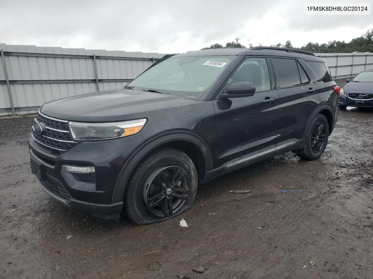 2020 Ford Explorer Xlt VIN: 1FMSK8DH8LGC20124 Lot: 73889094