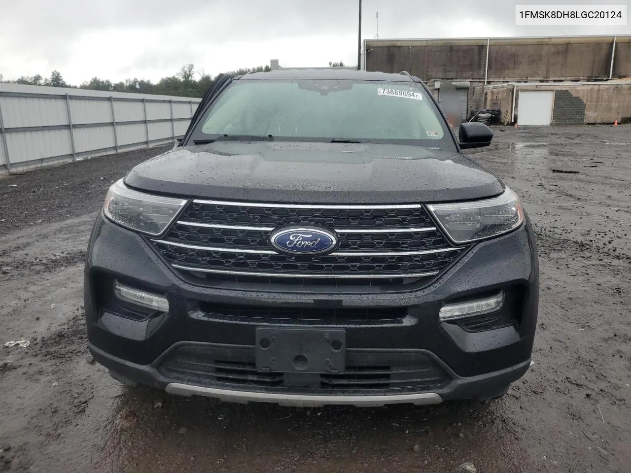 2020 Ford Explorer Xlt VIN: 1FMSK8DH8LGC20124 Lot: 73889094