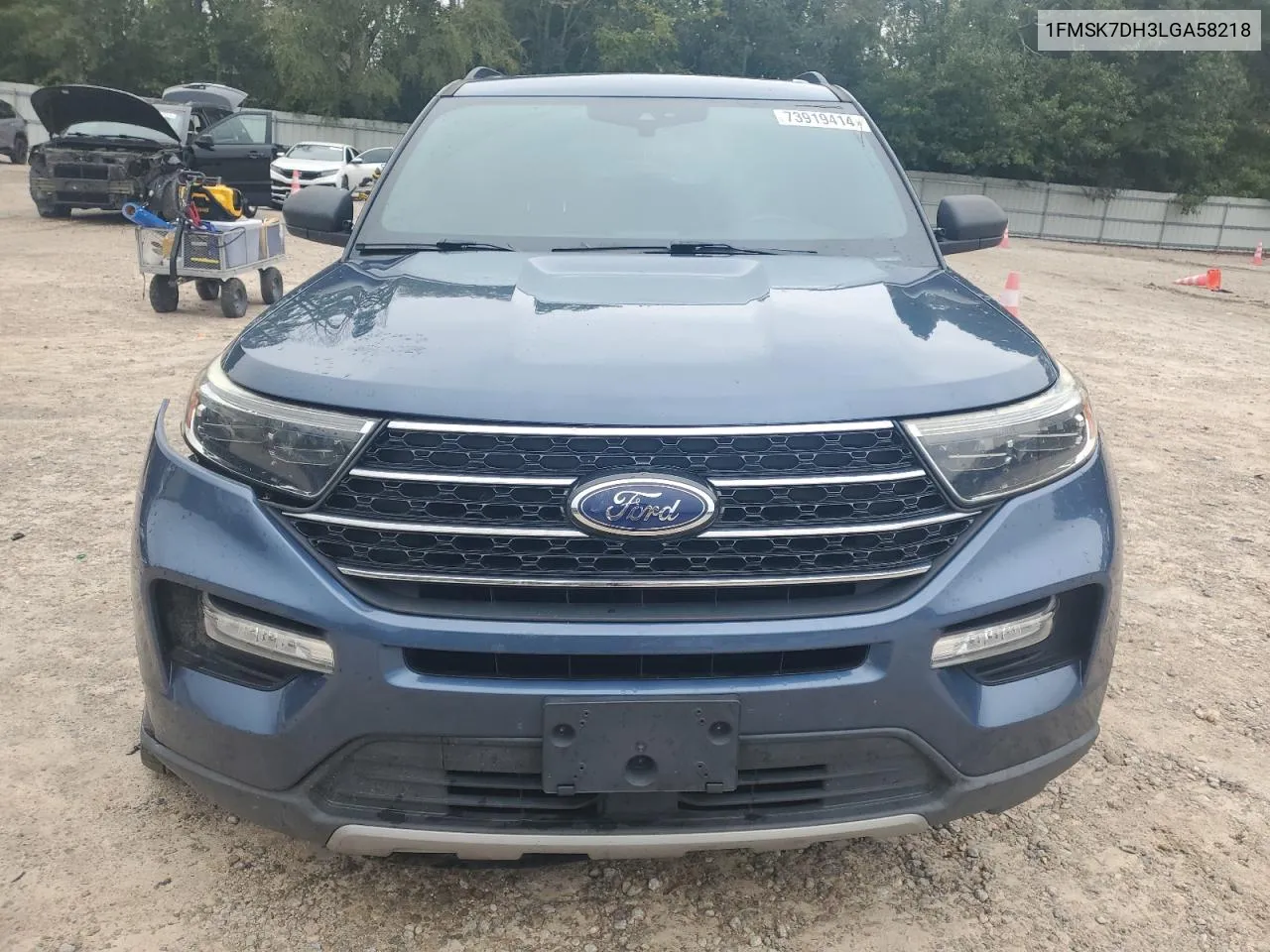 2020 Ford Explorer Xlt VIN: 1FMSK7DH3LGA58218 Lot: 73919414